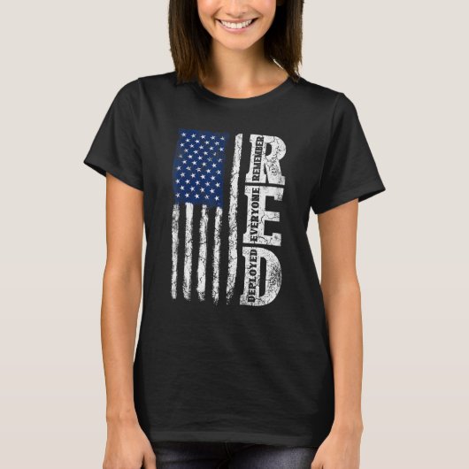 De Amerikaanse vlag van de terugkeer herinnert ied T-shirt (Voorkant)