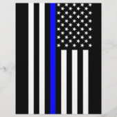 De Amerikaanse vlag van de Thin Blue Line (Voorkant)
