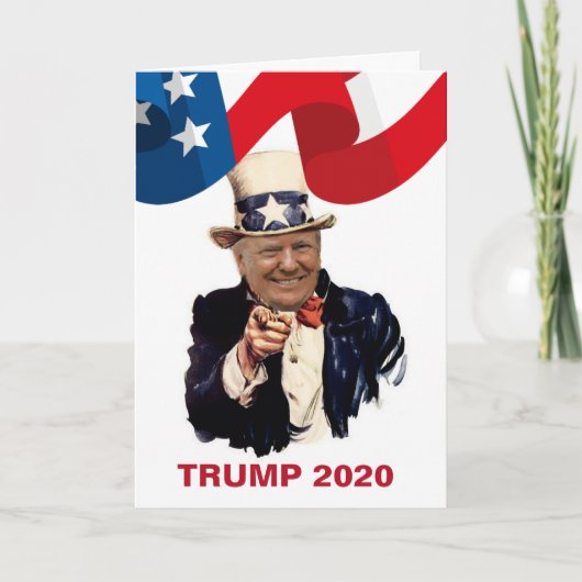 DE AMERIKAANSE VLAG VAN DE TROEF 2020 VAN DONALD KAART (Voorkant)