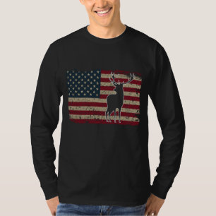 De Amerikaanse vlag van de VS van de sterkste jach T-shirt