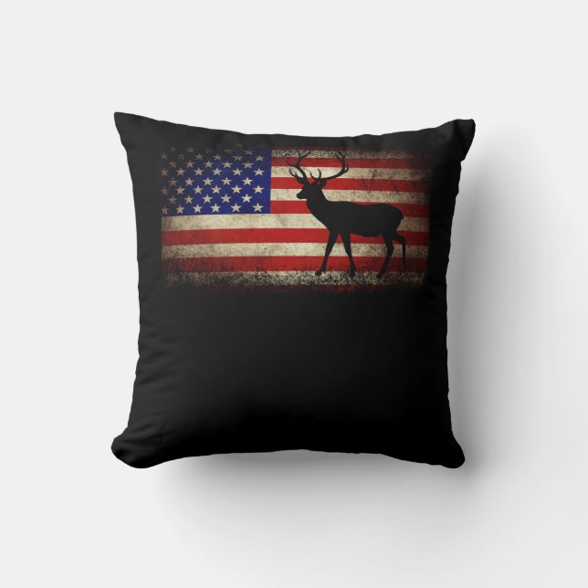 De Amerikaanse vlag van de VS voor de jacht Kussen (Voorkant)