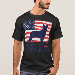 De Amerikaanse vlag van Shepherd hoort bij het opb T-shirt
