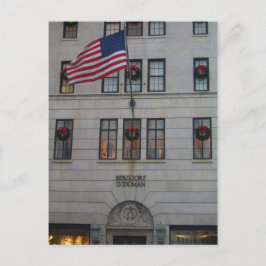 De Amerikaanse vlag vliegt trots op de NYC van Ber Briefkaart