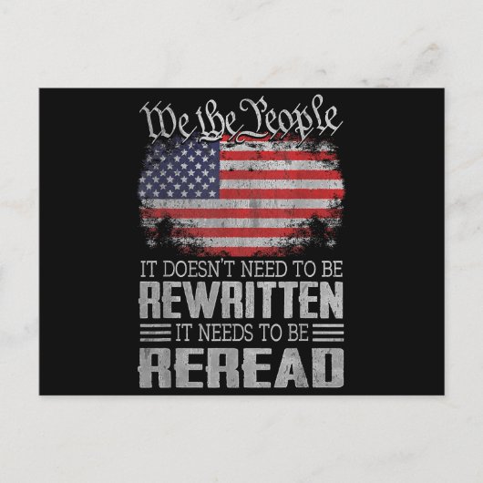 De Amerikaanse vlaggestaat moet worden herzien Briefkaart (Voorkant)
