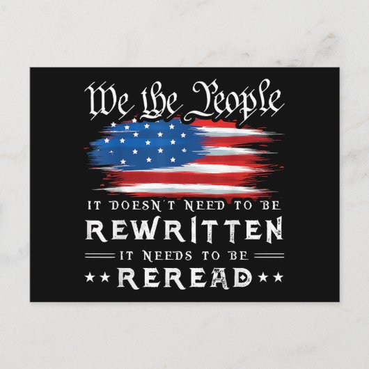 De Amerikaanse vlaggestaat moet worden herzien Briefkaart (Voorkant)