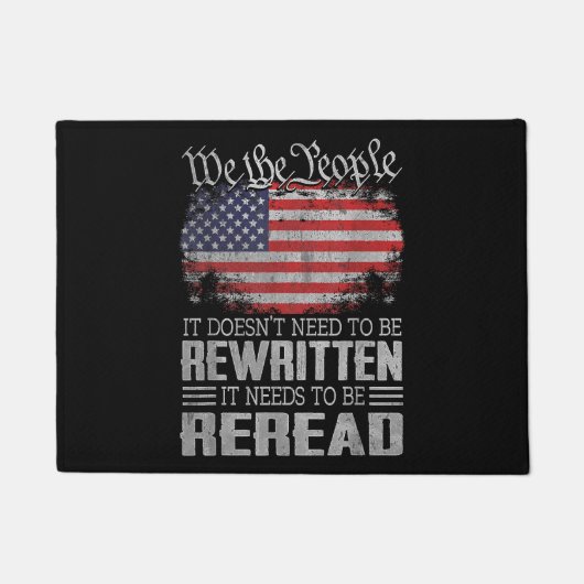 De Amerikaanse vlaggestaat moet worden herzien Deurmat (Voorkant)