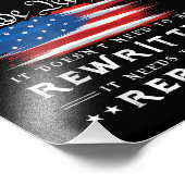 De Amerikaanse vlaggestaat moet worden herzien Foto Afdruk (Hoek)