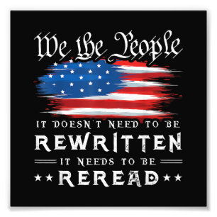 De Amerikaanse vlaggestaat moet worden herzien Foto Afdruk