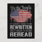 De Amerikaanse vlaggestaat moet worden herzien Informatiekaartje (Achterkant)