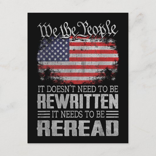 De Amerikaanse vlaggestaat moet worden herzien Informatiekaartje (Achterkant)