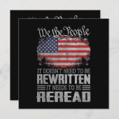 De Amerikaanse vlaggestaat moet worden herzien Kaart (Voorkant / Achterkant)