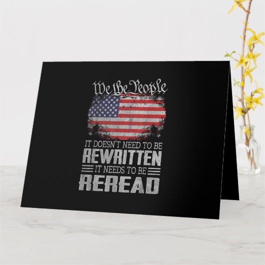 De Amerikaanse vlaggestaat moet worden herzien Kaart (Gele Bloem)