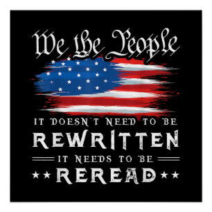 De Amerikaanse vlaggestaat moet worden herzien Perfect Poster