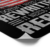 De Amerikaanse vlaggestaat moet worden herzien Poster (Hoek)