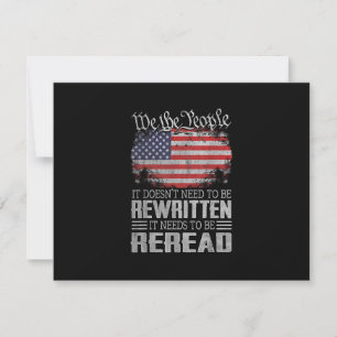 De Amerikaanse vlaggestaat moet worden herzien RSVP Kaartje