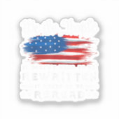 De Amerikaanse vlaggestaat moet worden herzien Sticker (Voorkant)