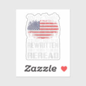 De Amerikaanse vlaggestaat moet worden herzien Sticker (Vel)