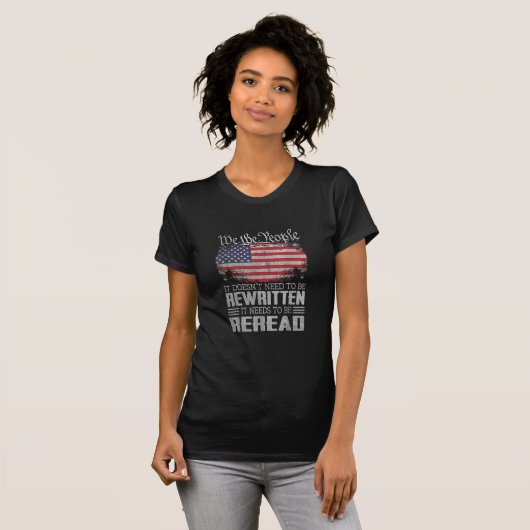 De Amerikaanse vlaggestaat moet worden herzien T-shirt (Voorkant volledig)