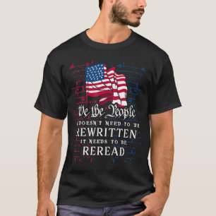 De Amerikaanse vlaggestaat moet worden herzien T-shirt