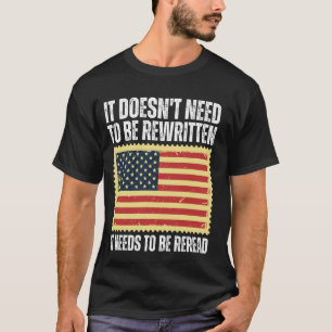 De Amerikaanse vlaggestaat moet worden herzien T-shirt