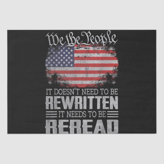 De Amerikaanse vlaggestaat moet worden herzien Tissuepapier (Voorkant)