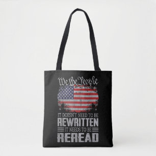 De Amerikaanse vlaggestaat moet worden herzien Tote Bag