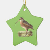 De Amerikaanse Woodcock (Rusticola minor) NY Bird Keramisch Ornament (Links)