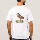 De Amerikaanse Woodcock (Rusticola minor) NY Bird T-shirt (Achterkant)