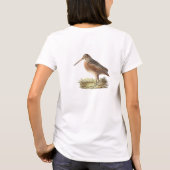 De Amerikaanse Woodcock (Rusticola minor) NY Bird T-shirt (Achterkant)