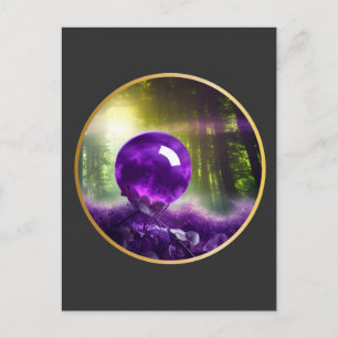 De Amethyst Bol Fantasy Digitale Kunst Briefkaart