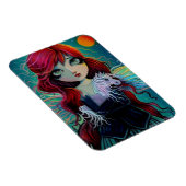 De Amethyst Unicorn Fairy Fantasy Art Magneet (Rechterzijde)