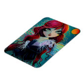 De Amethyst Unicorn Fairy Fantasy Art Magneet (Linkerzijde)