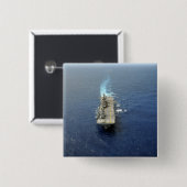 De Amfibious Ready Group Kearsarge Vierkante Button 5,1 Cm (Voorkant /achterkant)