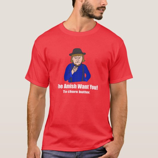 De Amish wil dat je donker bent T-shirt (Voorkant)