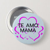 de amo mamma moederdag button viert mam (Voorkant /achterkant)