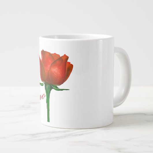 De Amo Roos Coffee-Mok Grote Koffiekop (Voorkant rechts)