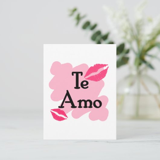 De Amo - Spaans - ik hou van je Briefkaart (Staand voorkant)