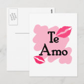 De Amo - Spaans - ik hou van je Briefkaart (Voorkant / Achterkant)