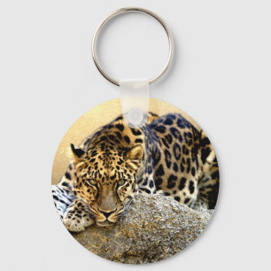 De Amur Leopard Sleutelhanger