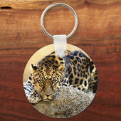 De Amur Leopard Sleutelhanger (Voorkant)