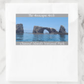 De Anacapa boog Rechthoekige Sticker (Tas)