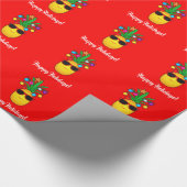 De ananas drukte omhoog voor de Feestdagen! Cadeaupapier (Hoek)