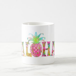 De Ananas van Aloha van PixDezines+Bloemen Koffiemok