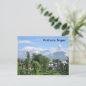 De Anapurnas uit Pokhara Briefkaart (Staand voorkant)