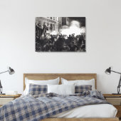 De anarchistische rellen in Chicago Canvas Afdruk (Insitu (Slaapkamer))