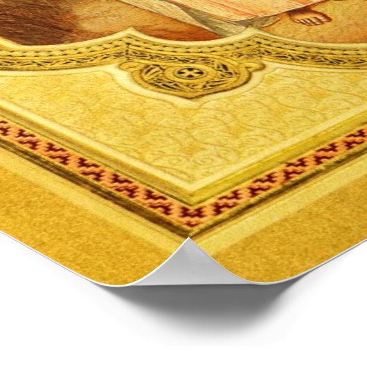 De Anastasis - Christus is stijf! Icon-Poster Poster (Hoek)