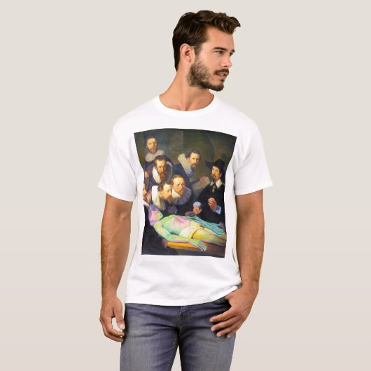 De Anatomie Les Modern Painting met Alien Mannen T-shirt (Voorkant volledig)
