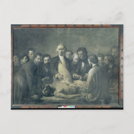 De anatomie les van Doctor Velpeau Briefkaart (Voorkant)