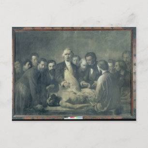 De anatomie les van Doctor Velpeau Briefkaart