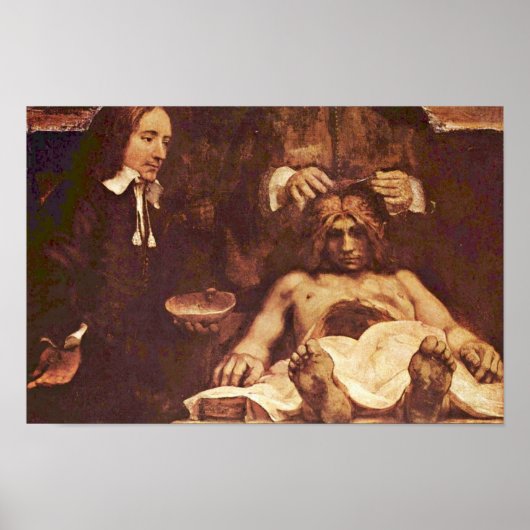 De anatomie les van Dr Joan Deyman. Door Rembrand Poster (Voorkant)